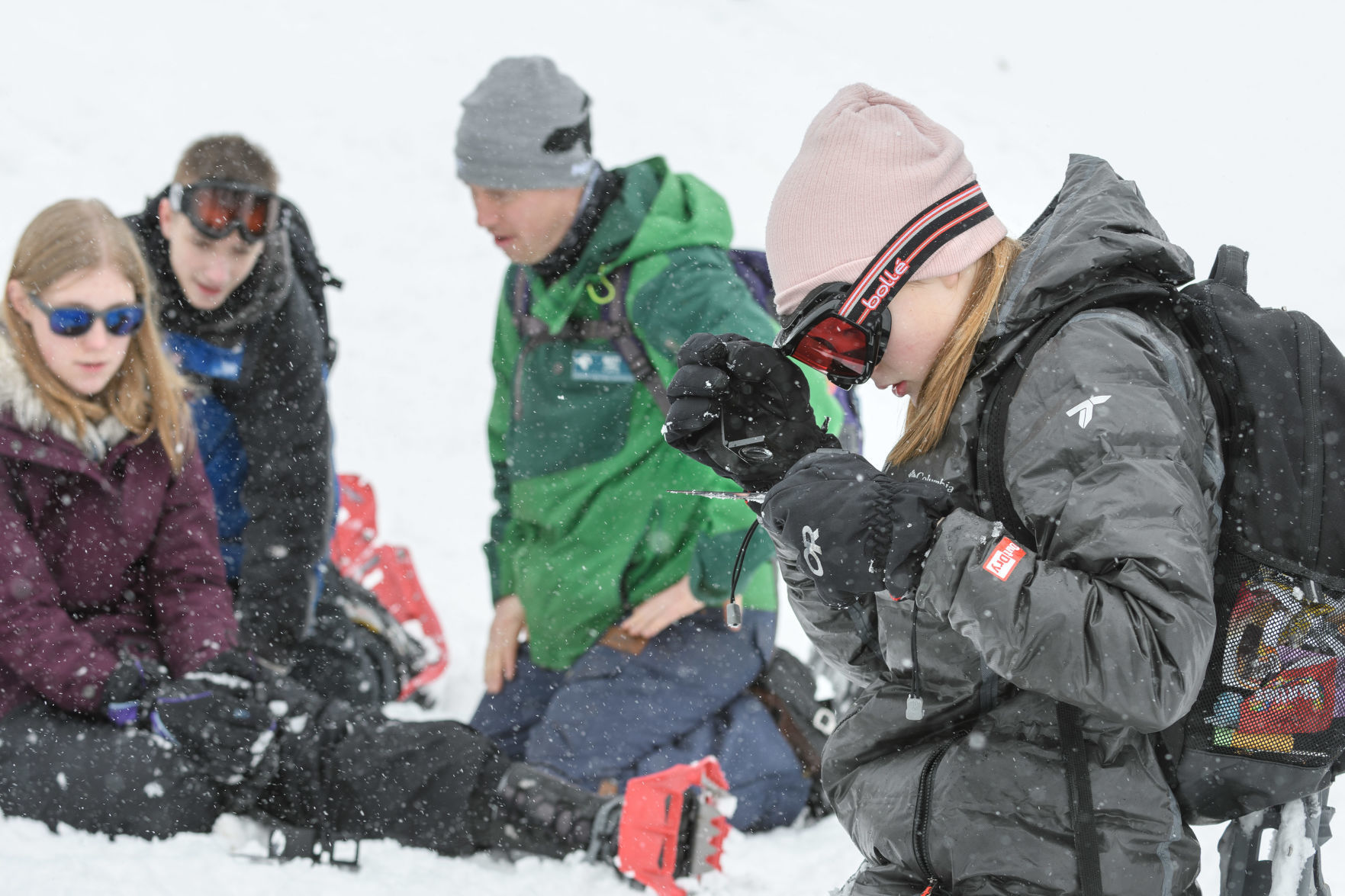 Concrete 8th graders Mountain School w/ NCI